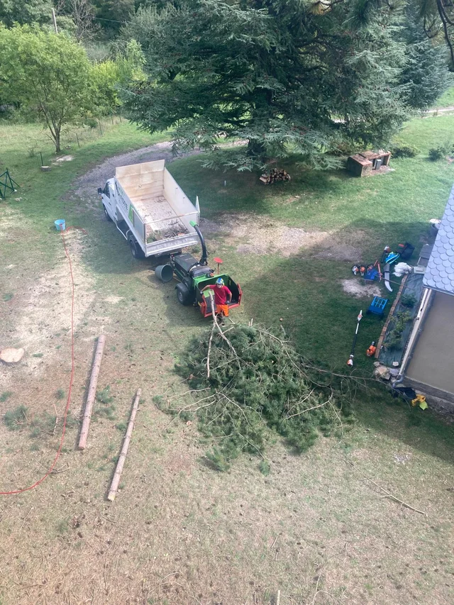 Après — chantier évacué et broyé
